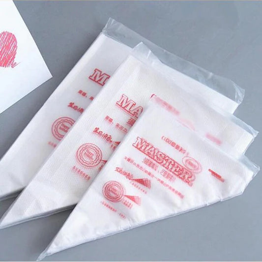 100 Pcs Big Disposable Cream Pastry Bag