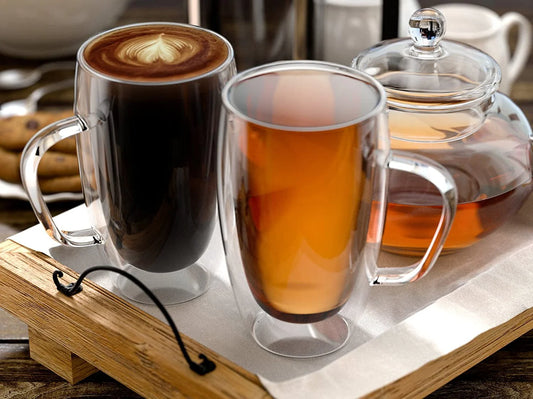 Double Wall Glass Mug 450 ml - 15 cm