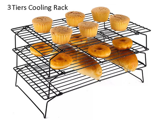 3 Tiers Cooling Rack 41x26x5.5 cm