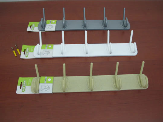 5 hooks plastic clothes hanger