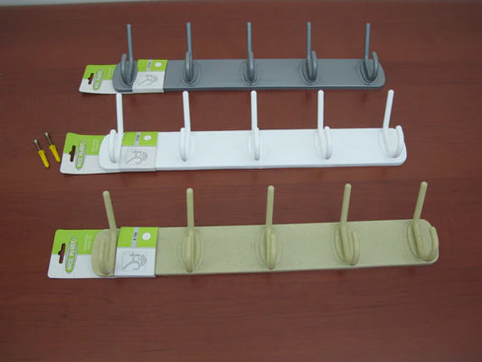 5 hooks plastic clothes hanger