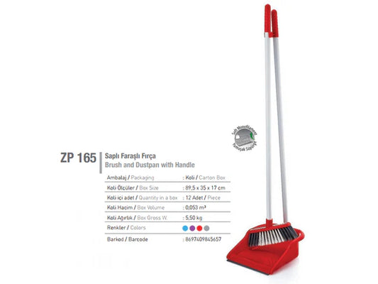 Brush and Dustpan Set w Handle