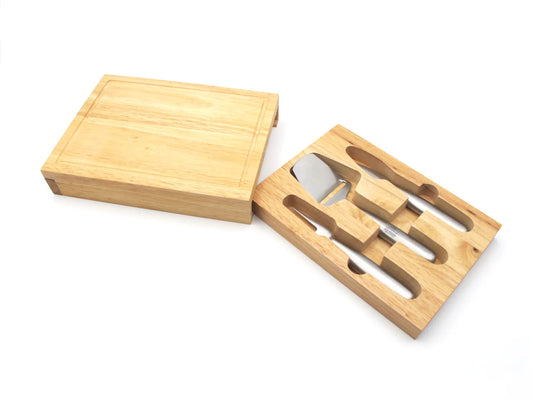 Cheese Serving Utensils with Board and Drawer