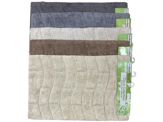 Classic 100% Cotton Bathmat 75x50 cm