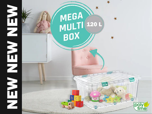 Clear Storage Box 120 L