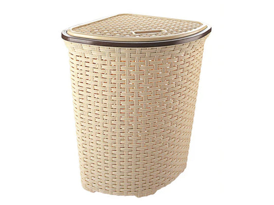 Corner Rattan Laundry Basket 52 lt