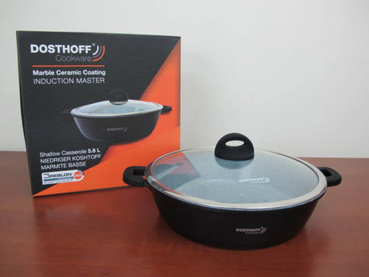 DOSTHOFF INDUCTION MASTER LOW CASSEROLE BLACK 28 CM 4.5L