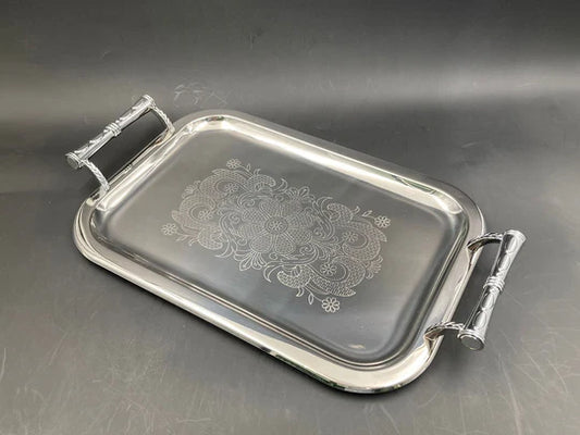 Dosthoff Elegance Eng Serving Tray Prem SS 18/10 40cm