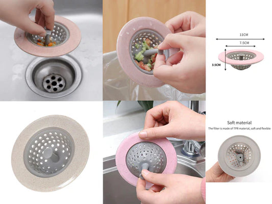 Drain Strainer Silicon with Clever Pull Design