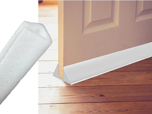 Foam triangular door draft stopper