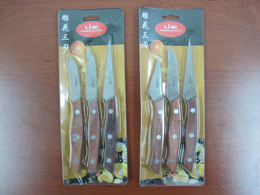 Fruit Carving Knives Set X3