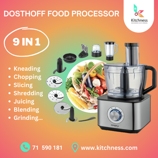 Dosthoff 9 in 1 Food Processor 1100W