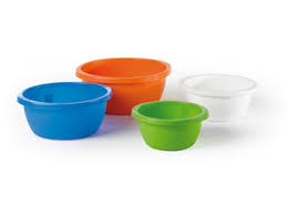 Italian plastic round bowl D:45 cm