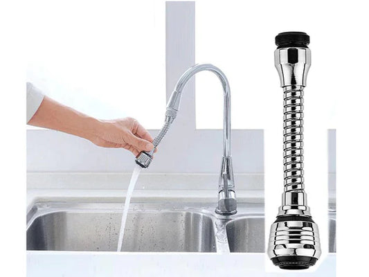 Long Chrome Faucet Filter Foamer and Shower