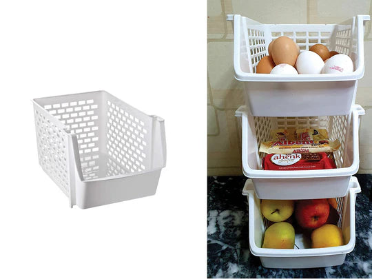 Multi Purpose Stackable Basket 30x21.5x15cm