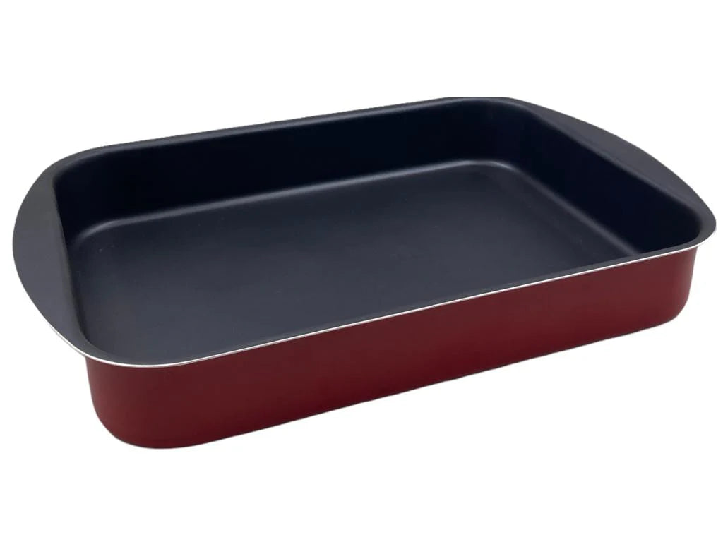 Nouval Rectangular Oven Tray Red Color 42 cm