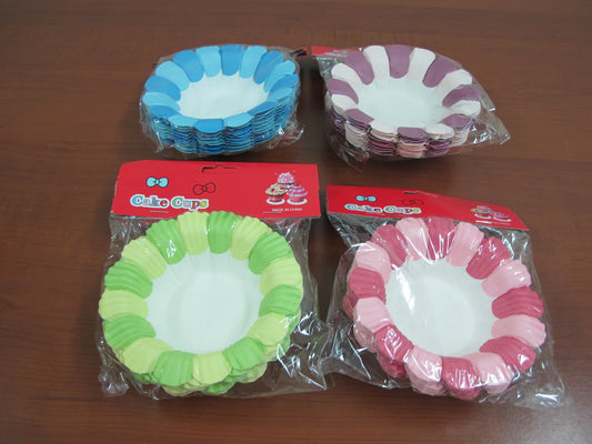 Paper muffin holder flower shape X2