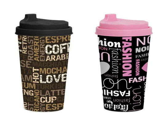 Plastic coffee cup 340 ml