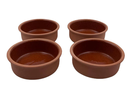 Set of 4 Clay Bowls 14 x 4.5 cm