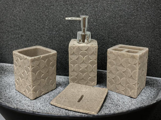 Set of 4 High Quality Resin Bathroom Accessories E Model