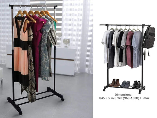 Single Pole Garment Rack