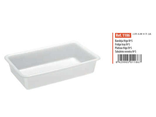 XXL White Plastic Fridge Organizer - nb6