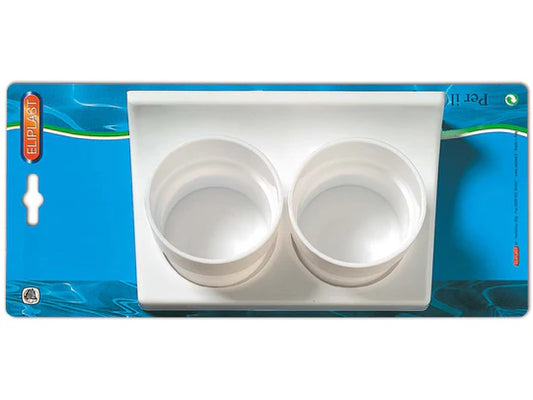 double toothbrush plastic holder