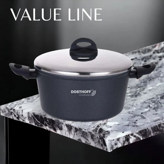 Dosthoff Value Line Casserole 24 cm w SS Cover